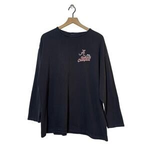 University of Alabama Size XL Black 2009 National Champions Long Sleeve Shirt